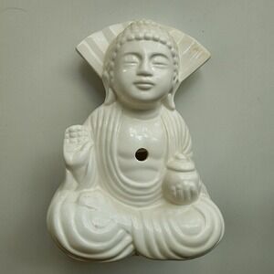 Vintage Happy Buddha Mug Cocktail Tiki Cup Bar White Ceramic Benihans Good‎ Luck